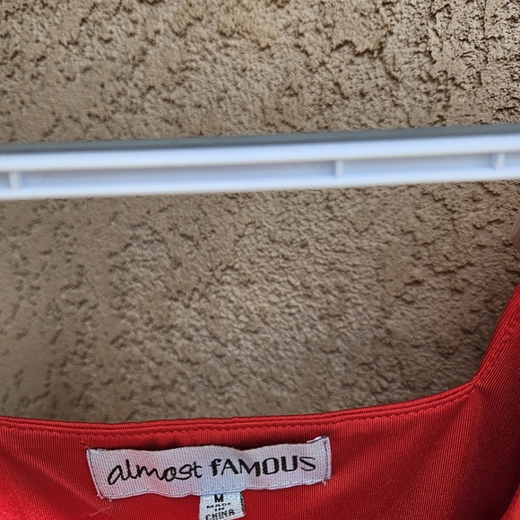 Almost Famous Long Red Dress - Picture 2 of 5